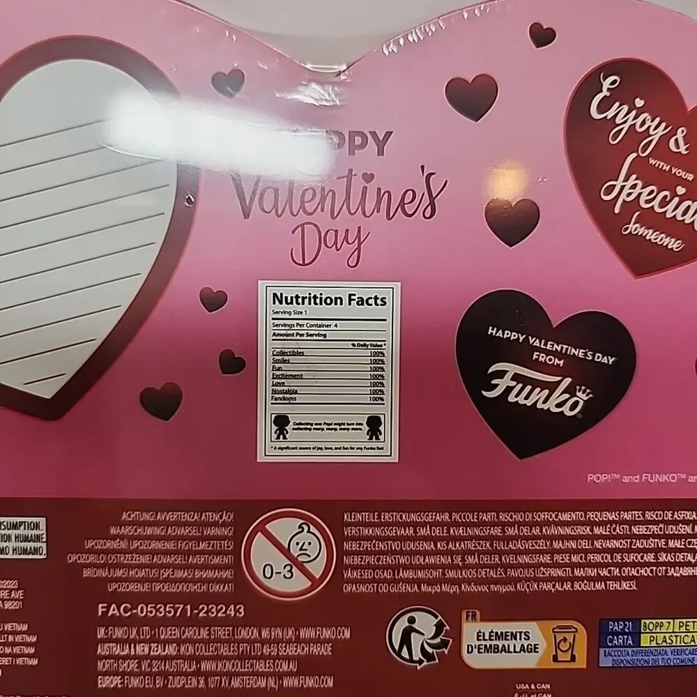 Funko- Marvel Pocket Pop 4 Pack: St. Valentine's Day Pink Figures In Heart Box
